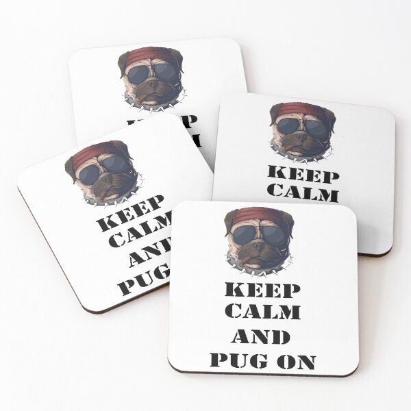 Item preview, keep calm and pug on,for mom ,for lovers ,for dad ,for grandpa,for grandma,keep calm and pug on T-sh designed and sold by demiwither.