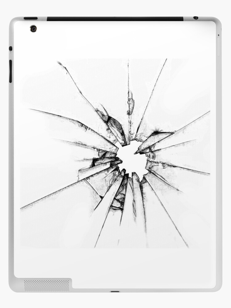 iPad-Hülle & Skin for Sale mit Einschussloch aus zerbrochenem Glas von  SohaibHania
