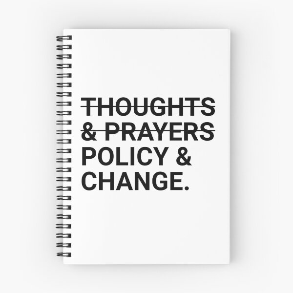 Item preview, thoughts and prayers policy and change designed and sold by Eriksonshop.