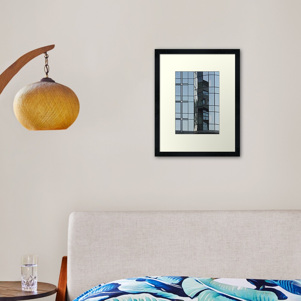 Glass & Lines Framed Art Print