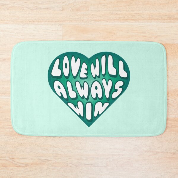 Item preview, Love Will Always Win Green Heart designed and sold by everything4eva.