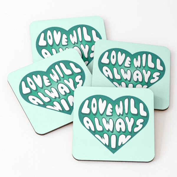 Item preview, Love Will Always Win Green Heart designed and sold by everything4eva.