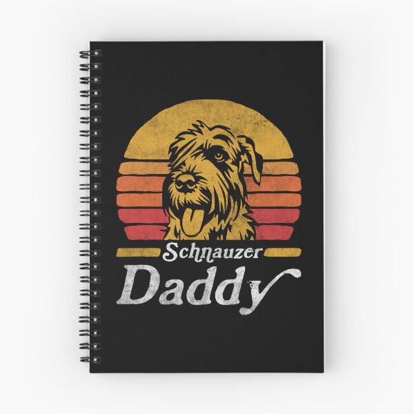 Item preview, Retro Vintage Standard Schnauzer Daddy designed and sold by More Cute Dogs.