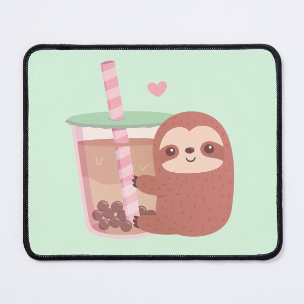 Item preview, Cute Sloth Loves Boba Tea designed and sold by rustydoodle.