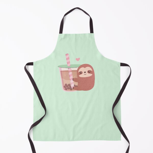 Item preview, Cute Sloth Loves Boba Tea designed and sold by rustydoodle.