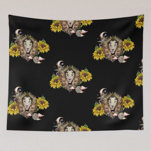 Item preview, Awesome lion with flowers  designed and sold by JenniferM94581.