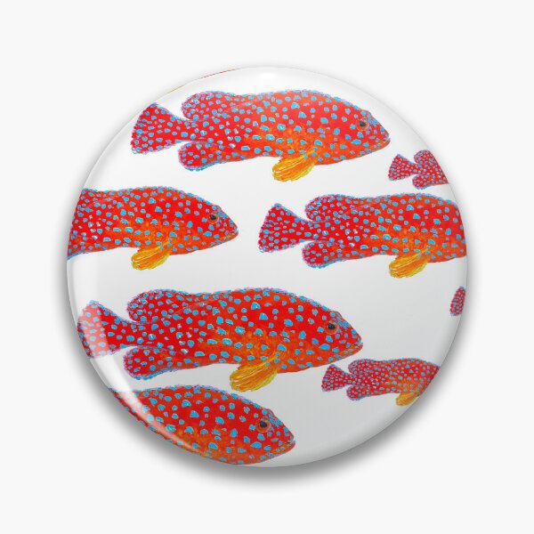 Item preview, Strawberry Grouper Fish School designed and sold by MatsonArtDesign.