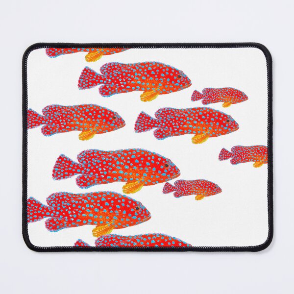 Item preview, Strawberry Grouper Fish School designed and sold by MatsonArtDesign.