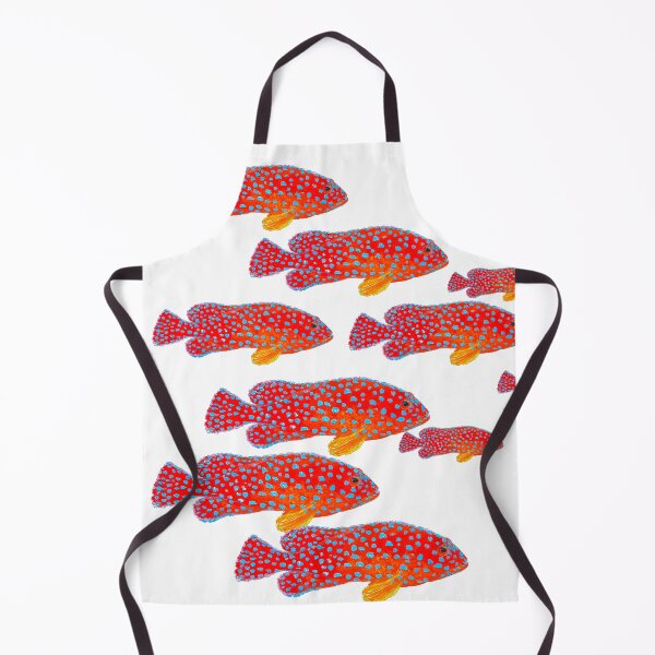Item preview, Strawberry Grouper Fish School designed and sold by MatsonArtDesign.