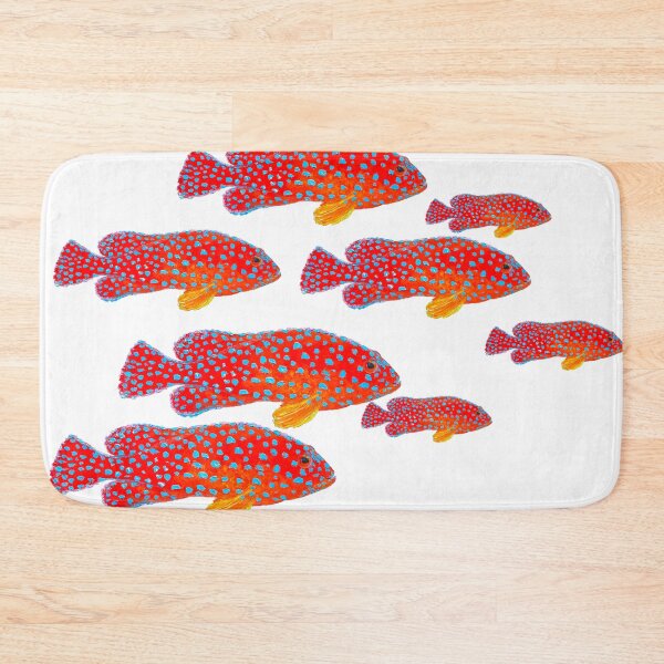 Item preview, Strawberry Grouper Fish School designed and sold by MatsonArtDesign.