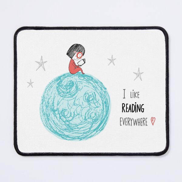Item preview, Girl reading in the Moon designed and sold by IreneLoal.