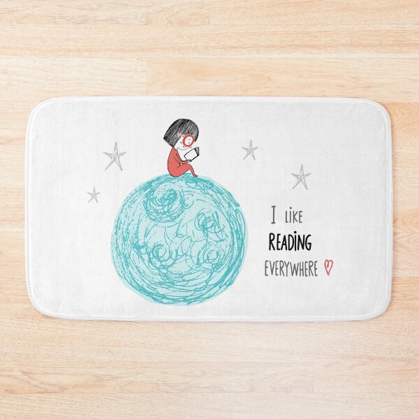Item preview, Girl reading in the Moon designed and sold by IreneLoal.