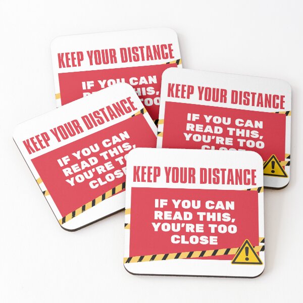 Item preview, Human Warning Label Keep Your Distance designed and sold by mschubbybunny.