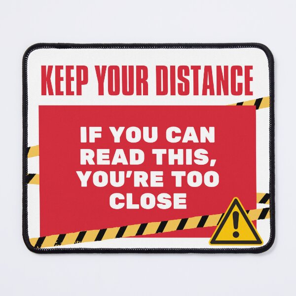 Item preview, Human Warning Label Keep Your Distance designed and sold by mschubbybunny.