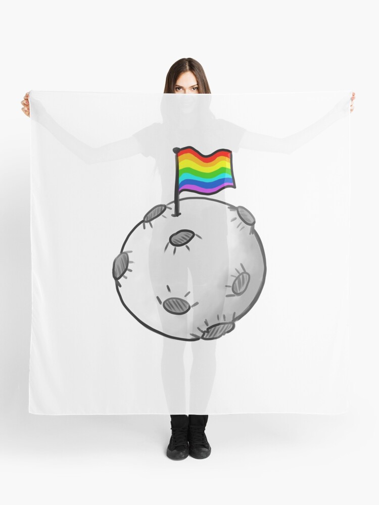 Moon Tumblr with LGBT flag nailed