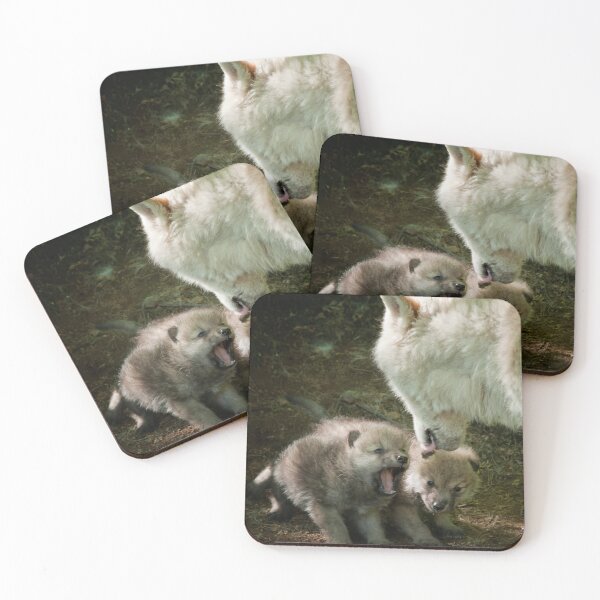 Item preview, Arctic Wolf With Pup designed and sold by WolvesOnly.