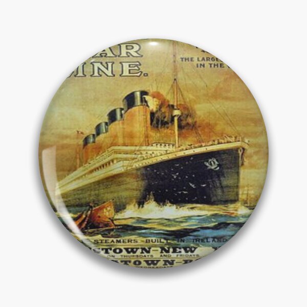 Item preview, Titanic White Star Line Vintage Poster Long Sleeve T-Shirt designed and sold by BohlenAhren.