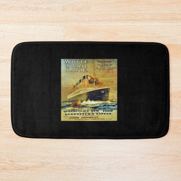 Item preview, Titanic White Star Line Vintage Poster Long Sleeve T-Shirt designed and sold by BohlenAhren.