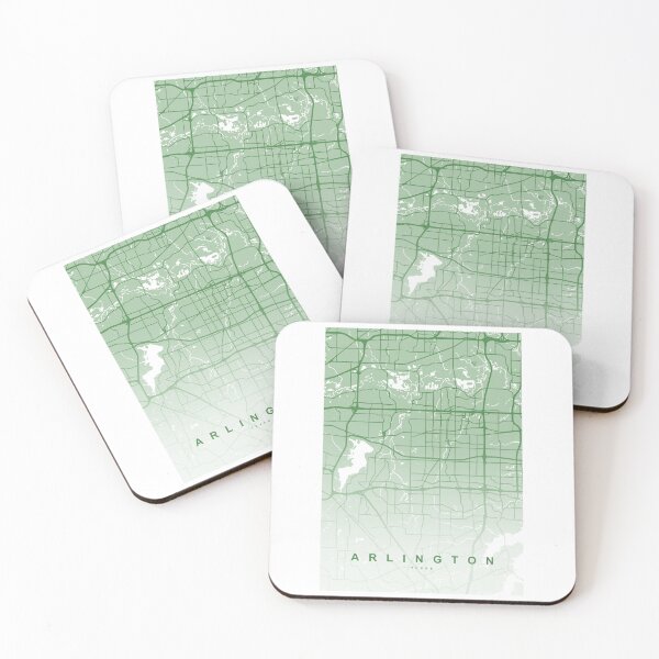 Item preview, Arte del mapa de Arlington designed and sold by artymaps.