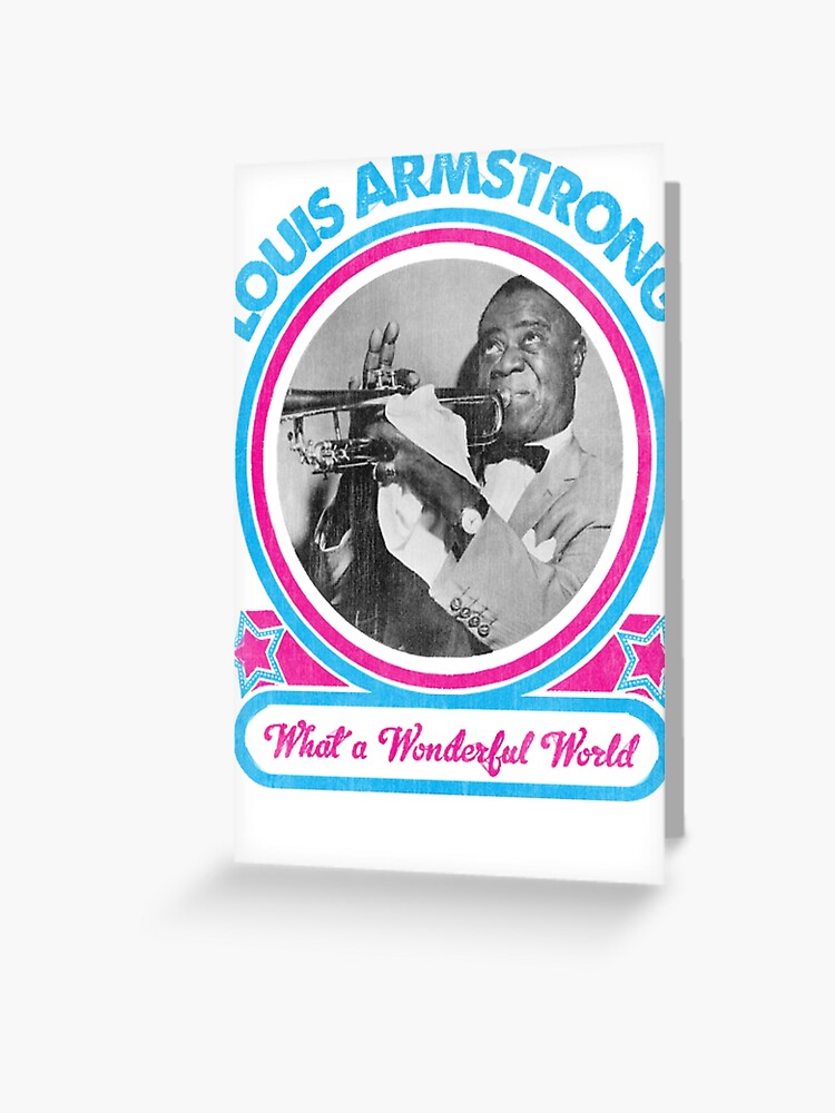 Louis Armstrong What A Wonderful World Kids T-Shirt Copy Photographic  Print for Sale by yuttanaa0403