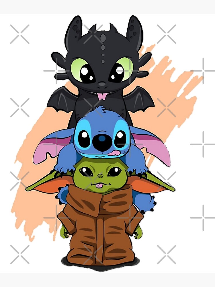 Cute Chibi Stitch Kawaii | Poster