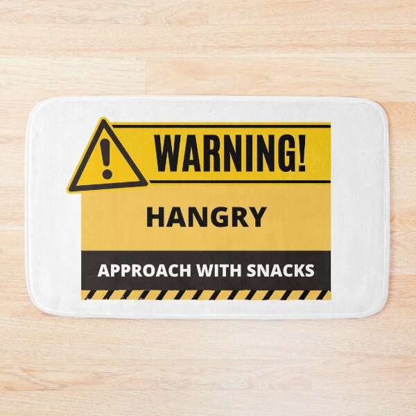 Item preview, Human Warning Label Hangry designed and sold by mschubbybunny.