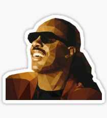 Low Poly Stevie Wonder Sticker