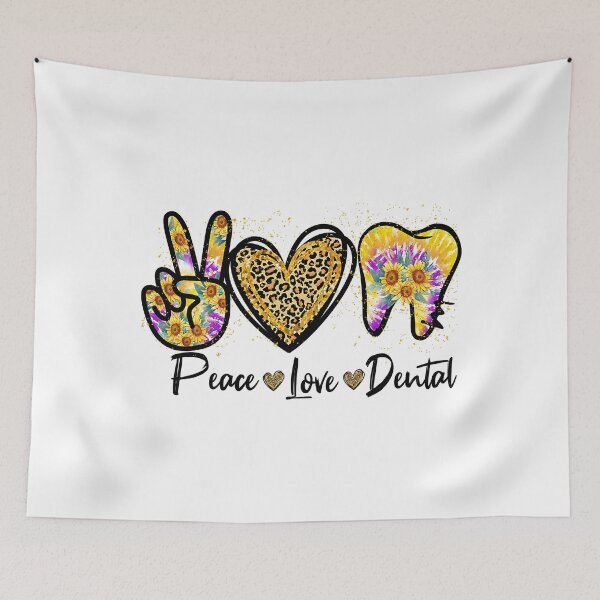 Item preview, Tie Dye Peace Love Dental Dentist designed and sold by HarveyHF.