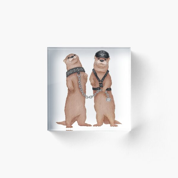 Kinky Otters Acrylic Block