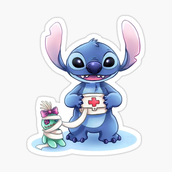 "lilo & stitch nurse" Sticker for Sale by Leanne7278 Redbubble