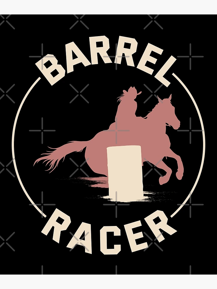 Thumbnail 3 von 3, Poster, Barrel Racer Rodeo Racing Reiten Rennen designt und verkauft von TastefulTees.