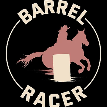 Artwork thumbnail, Barrel Racer Rodeo Racing Horse Riding Ride Race by TastefulTees