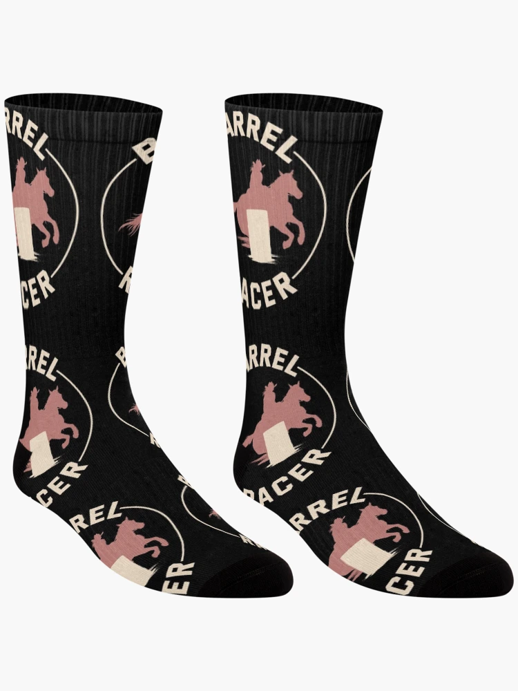 Thumbnail 3 von 5, Socken, Barrel Racer Rodeo Racing Reiten Rennen designt und verkauft von TastefulTees.