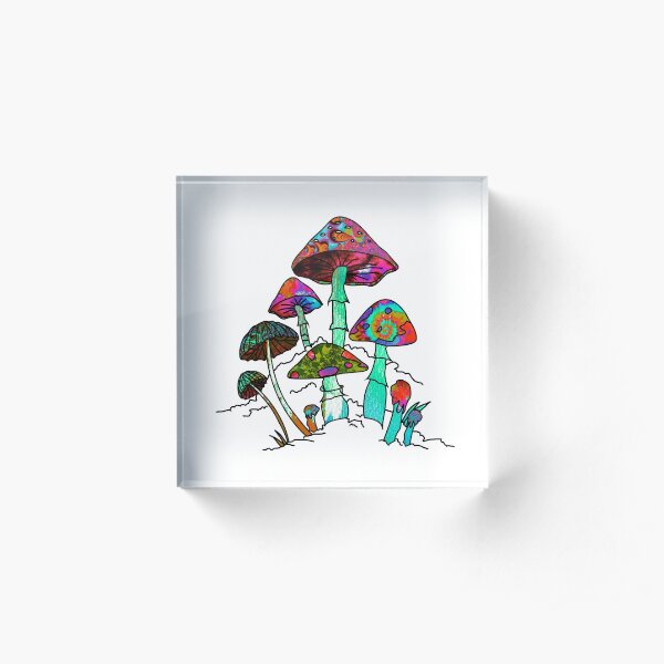 Garden of Shroomz | "Field Trip" Edition Acrylic Block