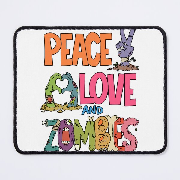 Item preview, Peace Love and Zombies designed and sold by AccesoriosHN.