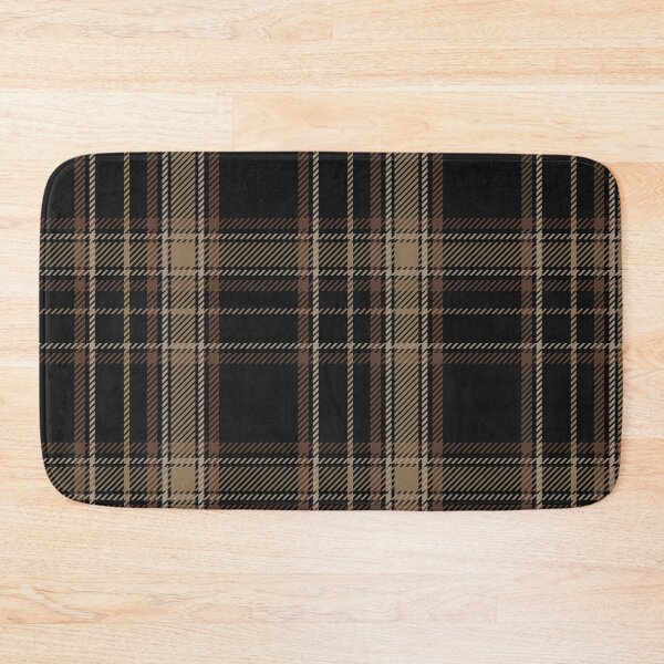 Item preview, Dark Academia Plaid Tartan in Black, Beige, and Brown designed and sold by Zab Butler Design.