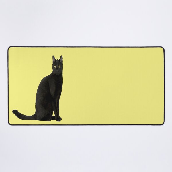 Item preview, Seated Black Cat In Elegant Pose Silhouette designed and sold by taiche.