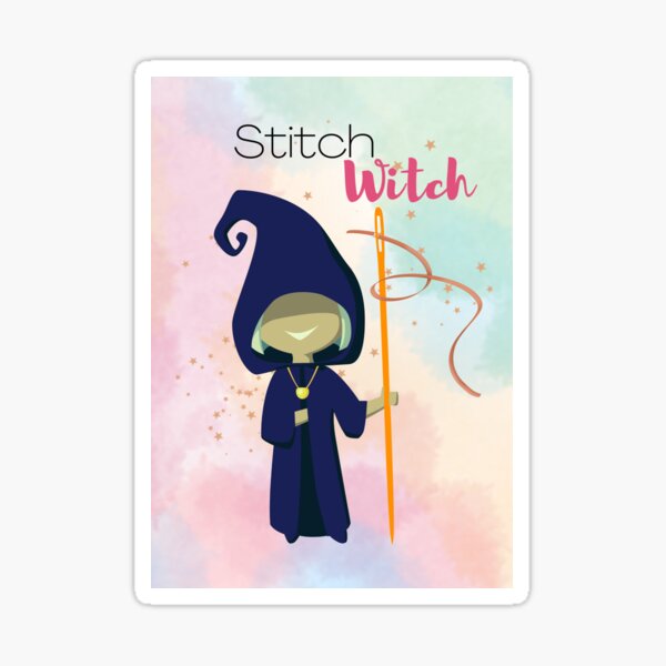 "Stitch Witch" Sticker for Sale by EeveeEwa Redbubble