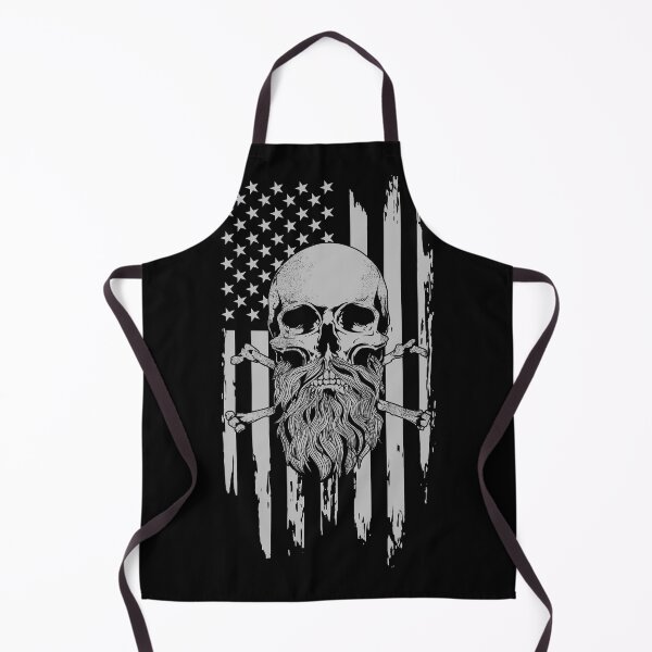Item preview, American Bearded Skull Flag designed and sold by monokromatik.