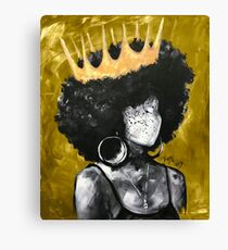 Naturally Queen II GOLD Canvas Print