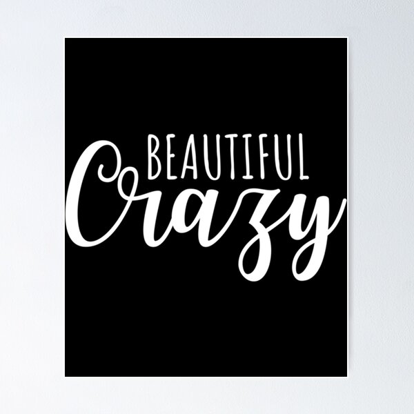 Beautiful Crazy Lyrics Couple and Cardinal Birds, Print Posters