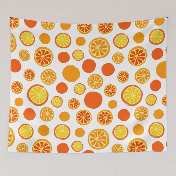Item preview, Oranges Background Painted Pattern designed and sold by amovitania.