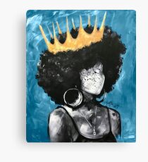 Naturally Queen II BLUE Canvas Print