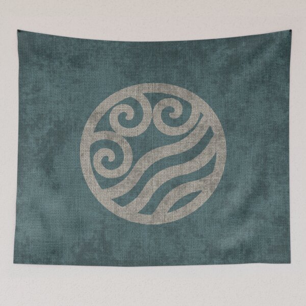 Item preview, Atla Tapestry 5 - Flag of the Water Tribe (South) designed and sold by Cleobule.