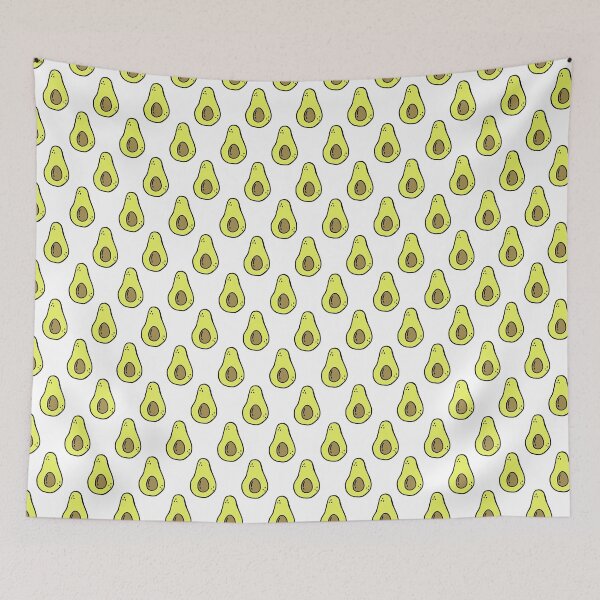 Item preview, avocado seamless doodle pattern designed and sold by zizimentos.