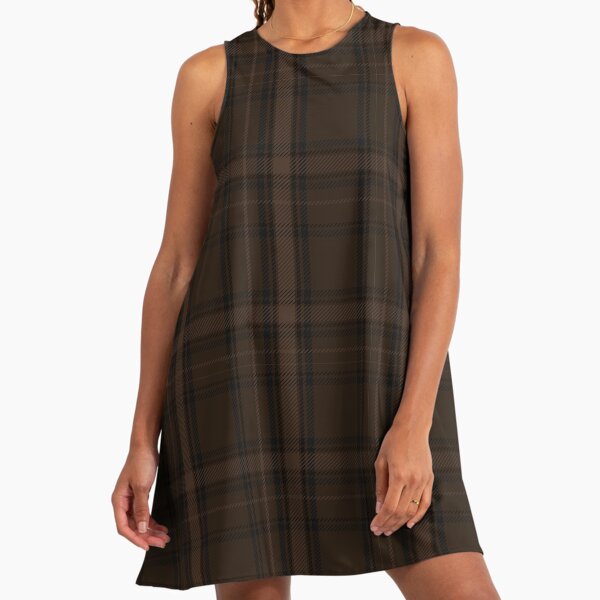 Dark Academia Plaid Tartan in Black, Taupe, and Cocoa Brown" A-Line Dress for Sale by gloobella | Redbubble Dark Academia Plaid Tartan in Black, Taupe, and Cocoa Brown" A-Line Dress for Sale by gloobella | Redbubble