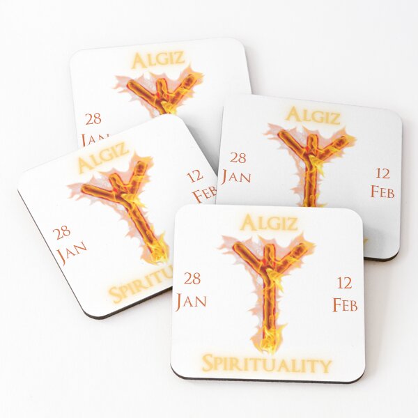 Item preview, Algiz Birthday Rune 28 Jan - 12 Feb   designed and sold by AgeOfHeroes.