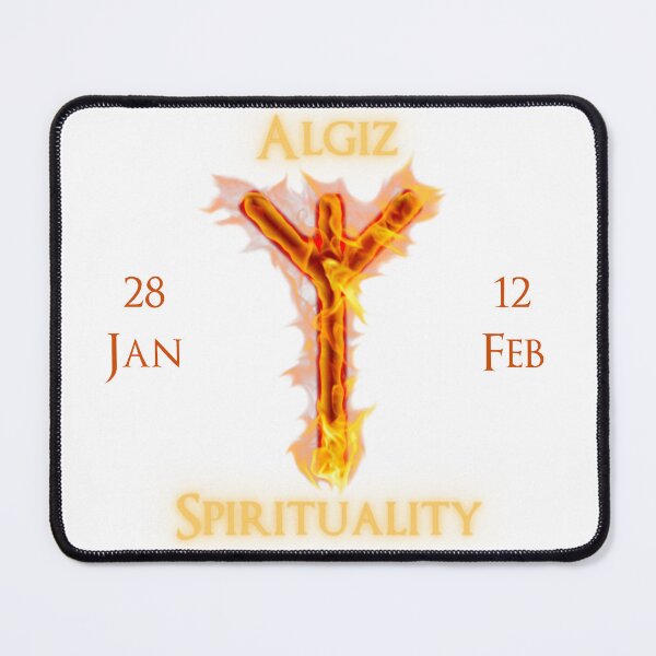 Item preview, Algiz Birthday Rune 28 Jan - 12 Feb designed and sold by AgeOfHeroes.