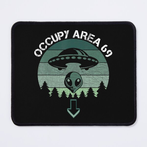 Item preview, Area 69 Occupy Futuristic Aliens Sunset Night Sky Ufos designed and sold by OhShirtTees.