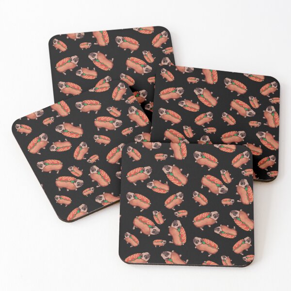 Item preview, A Pug Betrayed (black pattern) designed and sold by flockadoodle.